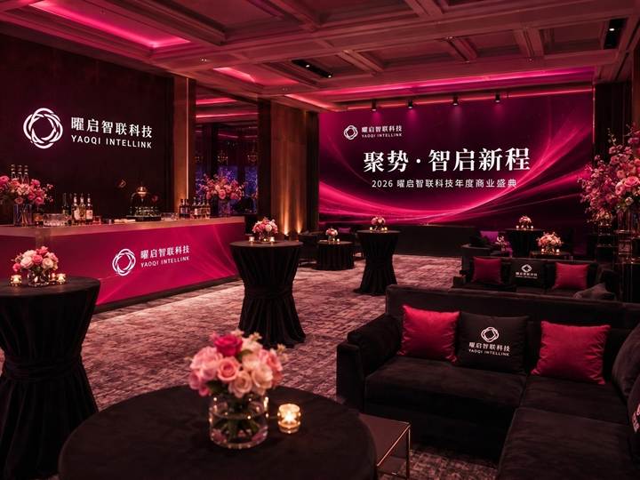 企业活动接待酒会区方案效果展示